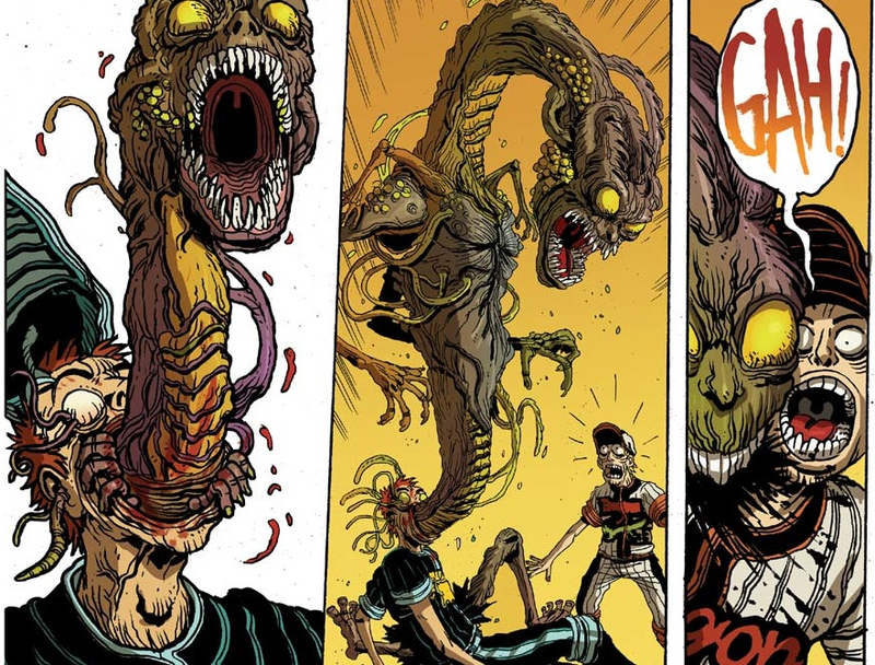 Illustration for article titled You'll want to throw money at this deranged graphic novel about baseball players versus monsters